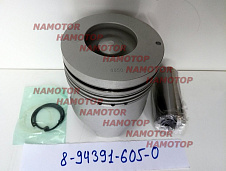 Поршень ДВС ISUZU 6HE1-T 8-94391-605-0, 8-97391-594-0, 8-97391-595-0, 8-94391-596-0, 8-94391-286-0, 8-94393-398-0, 8-94391-595-0, 8-94391-595-1 (D  =57мм) ALFIN-GAL